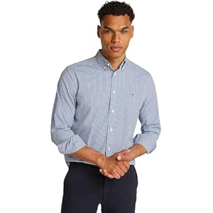 Tommy Hilfiger Flex Poplin Gingham RF Camicia Uomo