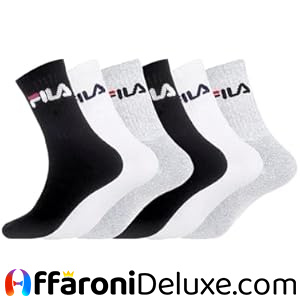 Fila Calze Sportive per Uomo (pacco da 6)