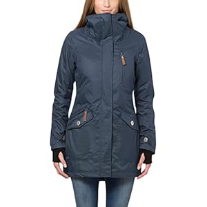 berydale Parka Invernale Donna Antivento e Impermeabile con Cappuccio Foderato