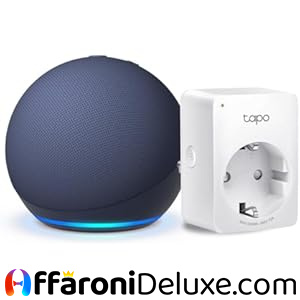 Dot (5ª Generazione) Blu Notte + TP-Link Tapo Presa Intelligente, Kit Casa Smart con Alexa
