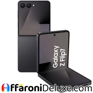 Samsung Galaxy Z Flip7 5G Smartphone AI 256GB + 12GB RAM, Display 4.1" / 6.9" Dynamic AMOLED 2X, Fotocamera 50MP, Jet Black