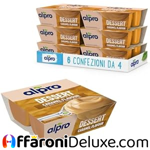 Alpro Dessert 100% Vegetale al Gusto Caramello – 6 Confezioni da 4x125 g