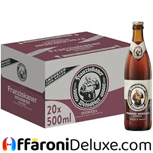 Franziskaner Dunkel Birra Bottiglia – Confezione da 20 x 50 cl