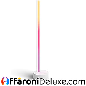 Philips Hue White and Color Ambiance Gradient Signe – Lampada da Tavolo LED Smart con Bluetooth, Bianca