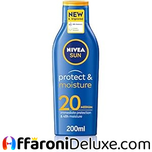 Nivea Sun Immediate Protection, crema solare idratante, SPF 15 – 200 ml